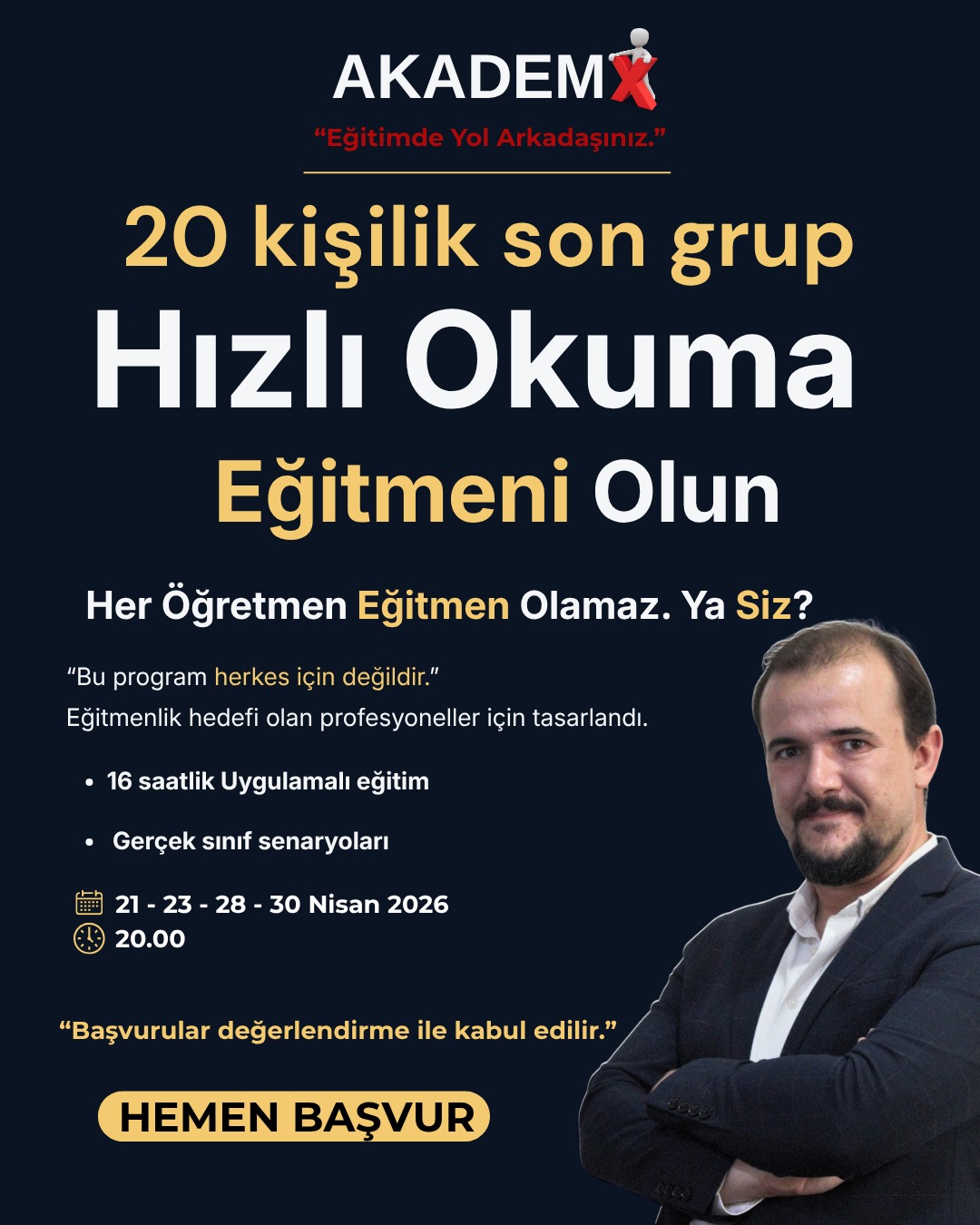 AKADEMX ANLAYARAK KOLAY HIZLI OKUMA EĞİTİCİ EĞİTİMİ (2026-1)