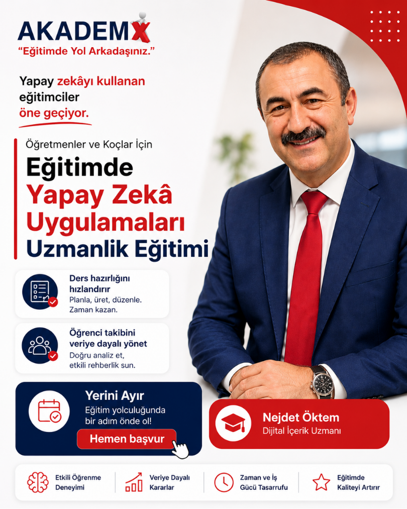 Eğitimde Yapay Zekâ Uygulamaları Uzmanlık Eğitimi
