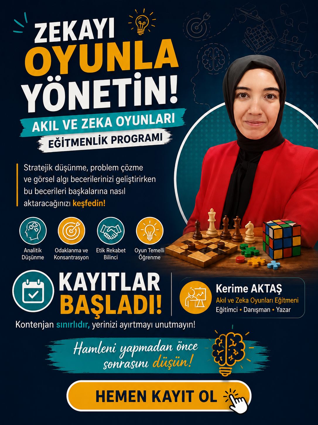 Akıl Zeka Oyunları Eğitici Eğitimi