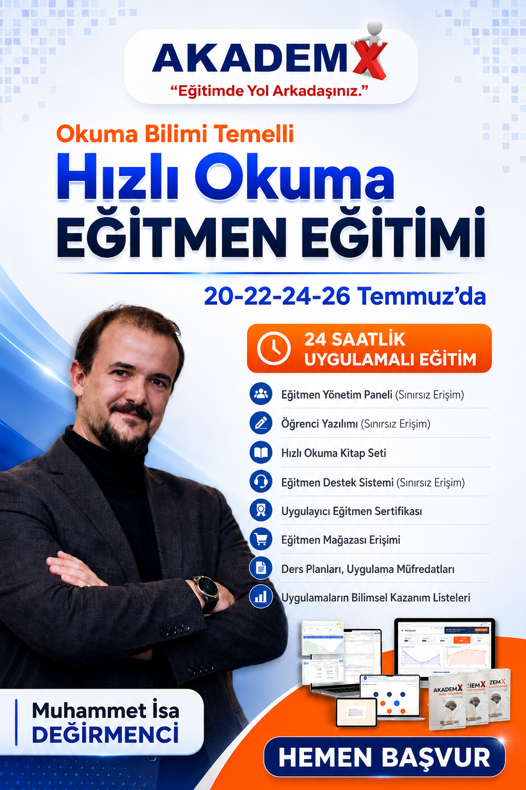 AKADEMX ANLAYARAK KOLAY HIZLI OKUMA EĞİTİCİ EĞİTİMİ (Temmuz 2026)